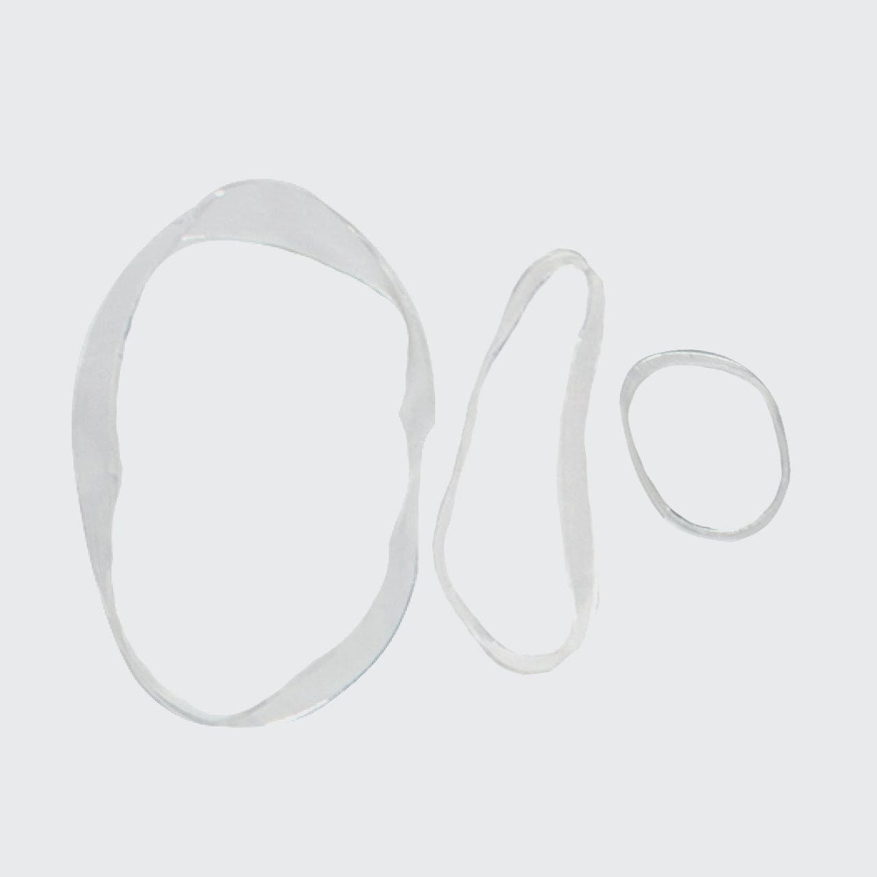 Clear No-Snag Elastics 100pc Set