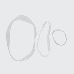 Clear No-Snag Elastics 100pc Set