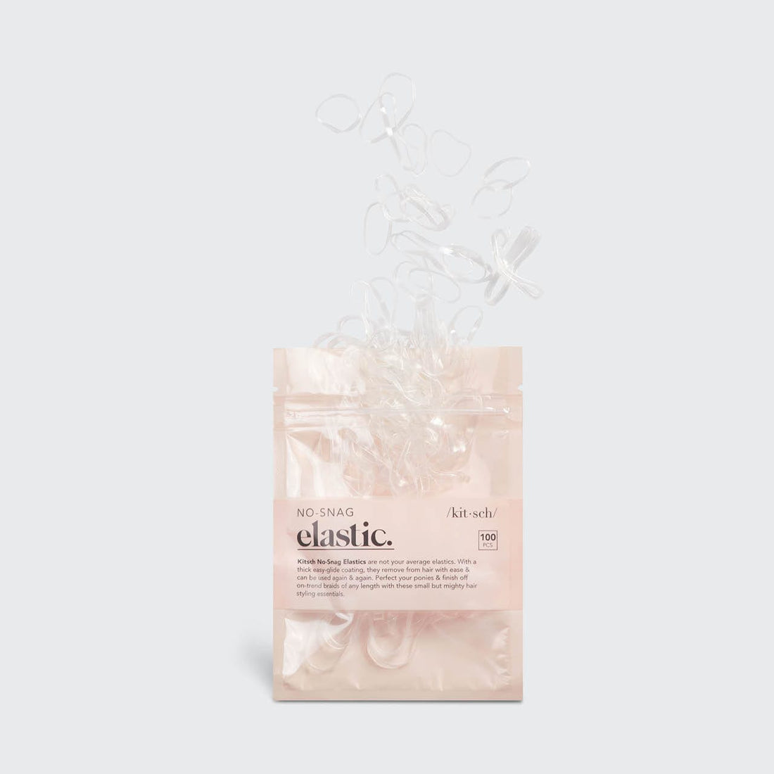 Clear No-Snag Elastics 100pc Set