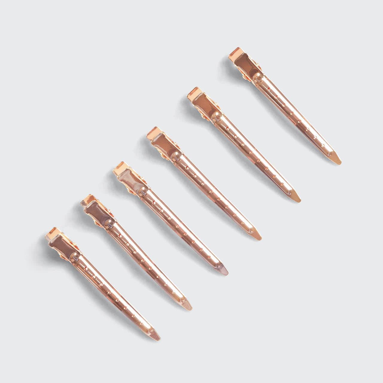 Rose Gold Styling Hair Clips 6pc Set