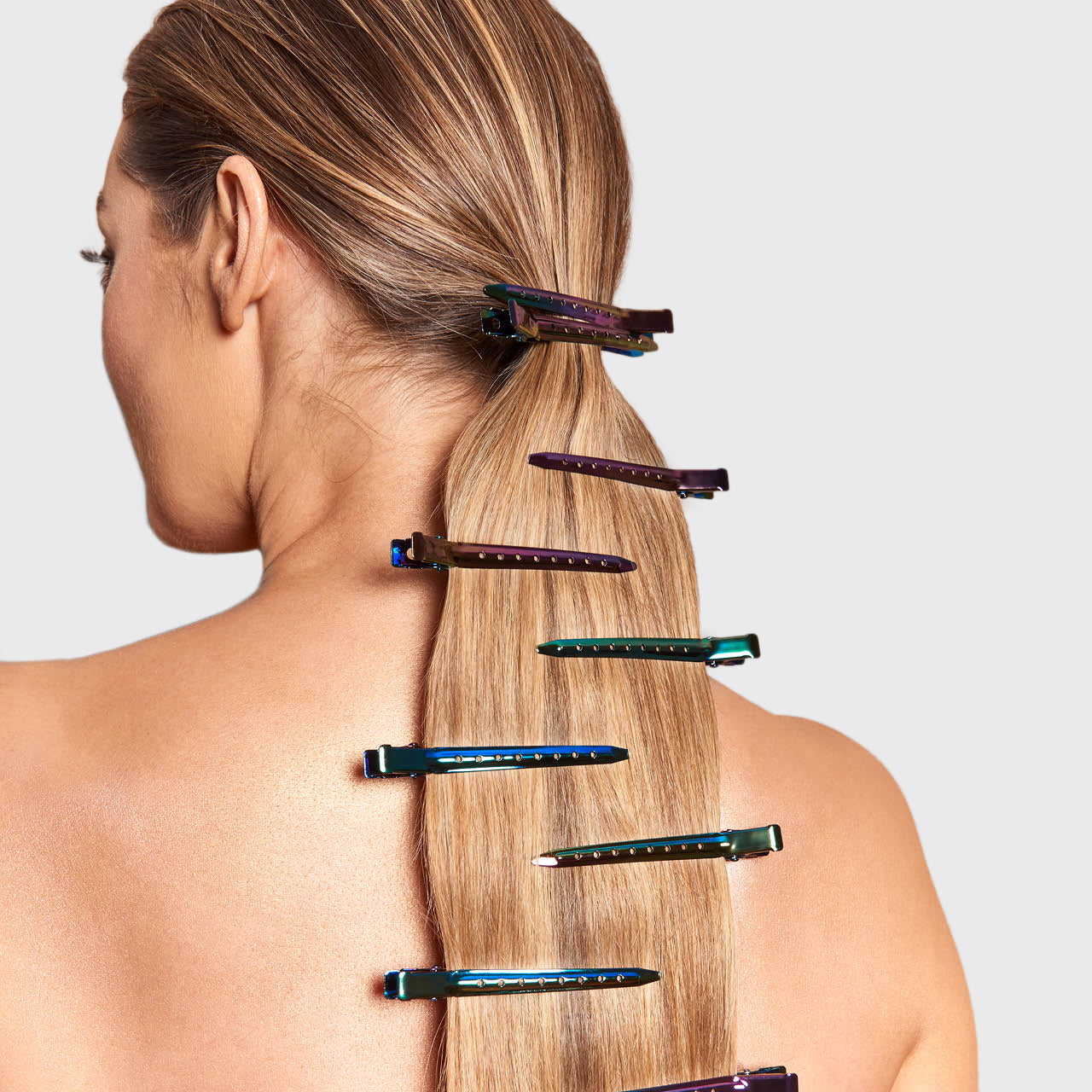 Iridescent Styling Hair Clips 6pc Set