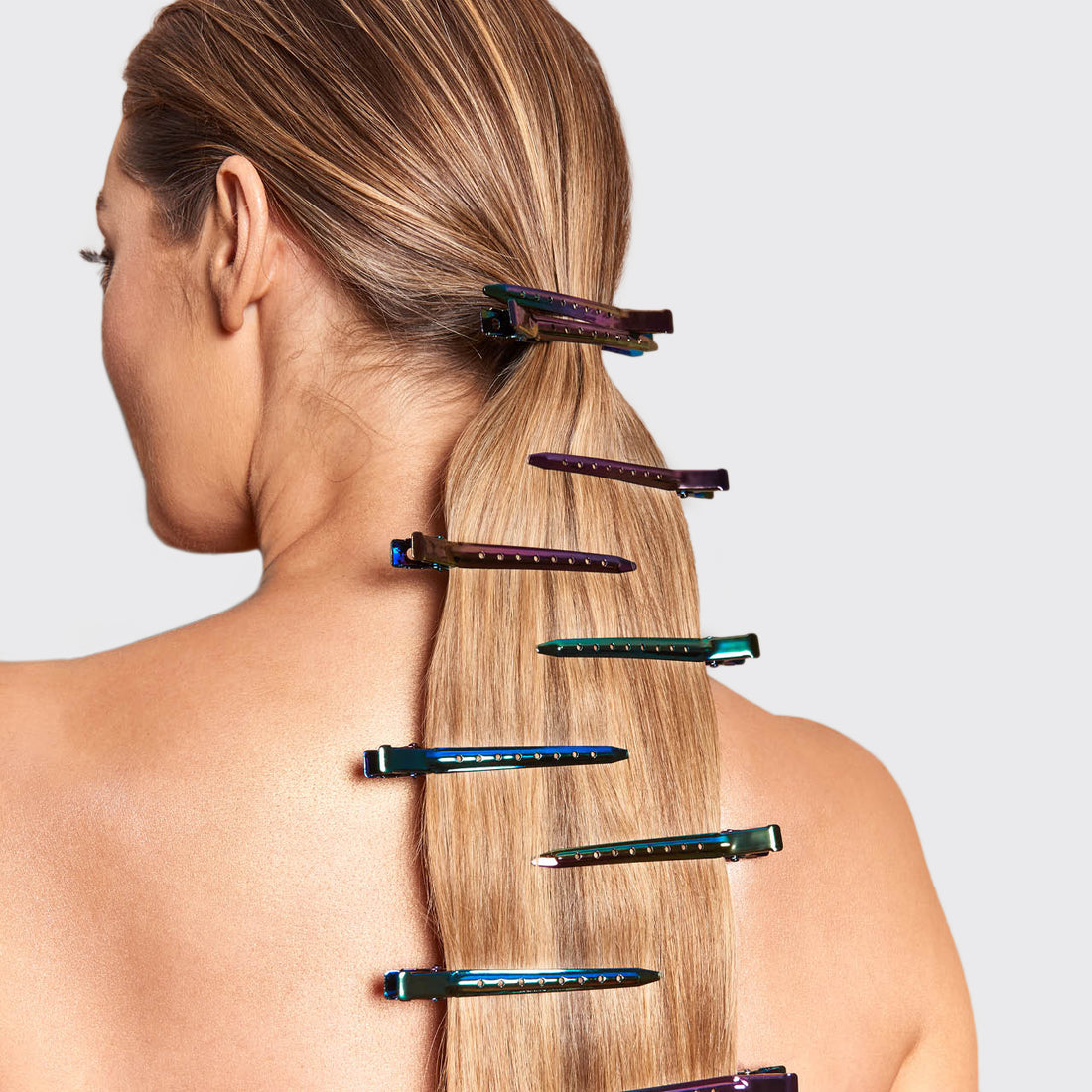 Iridescent Styling Hair Clips 6pc Set