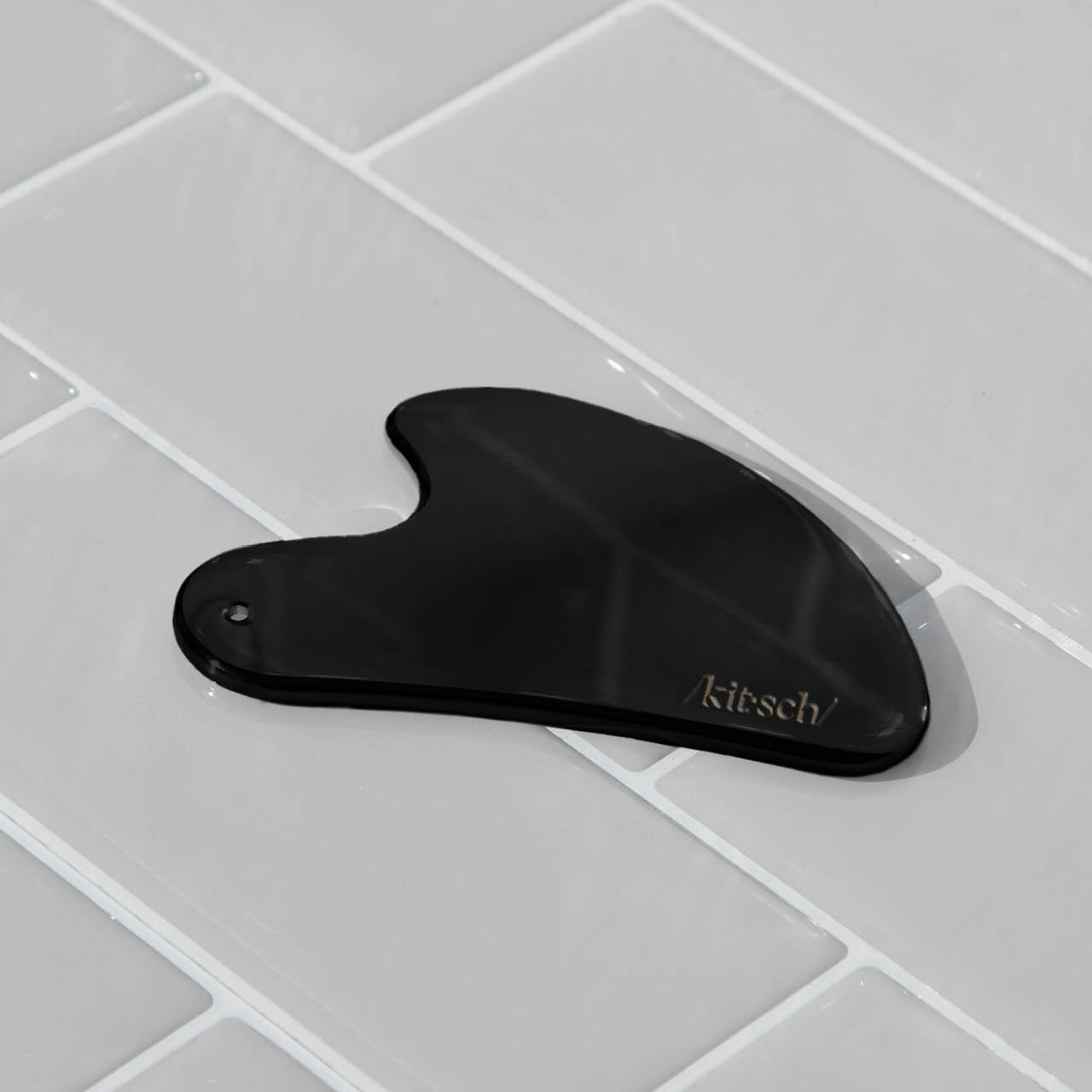 Matte Black Stainless Steel Gua Sha