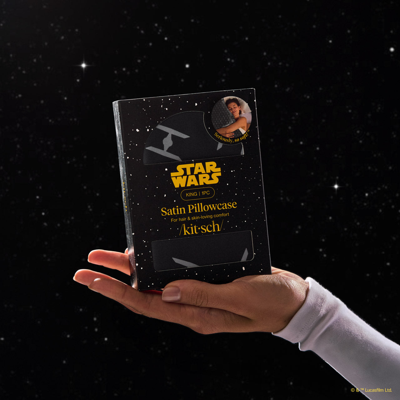 Star Wars™ & Kitsch Satin Pillowcase in Galactic Empire - King