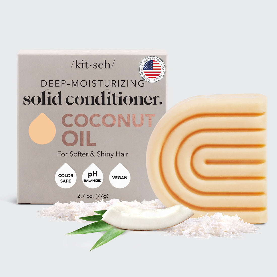 Coconut Oil Conditioner Bar for Dry Damaged Hair