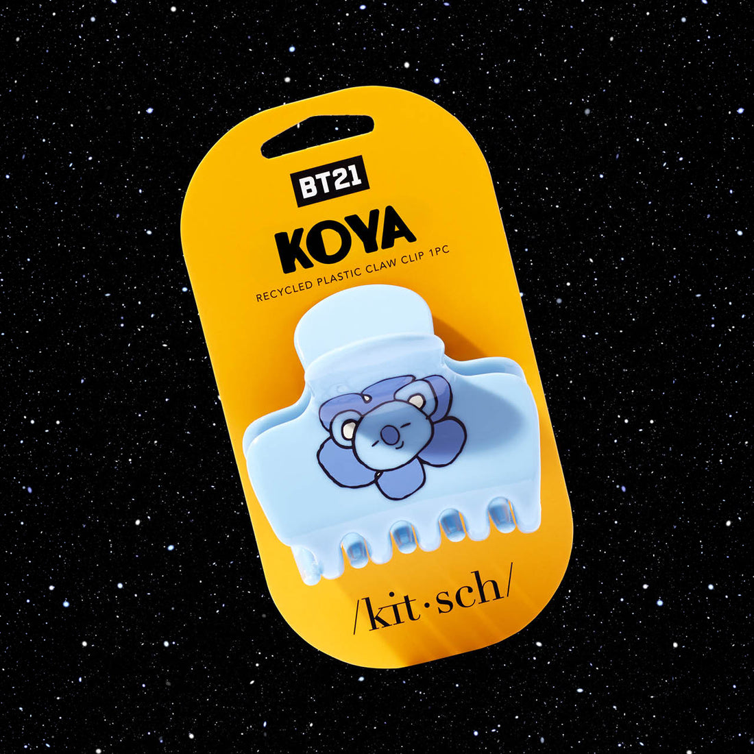 BT21 x Kitsch Recycled Plastic Puffy Claw Clip 1pc - Koya