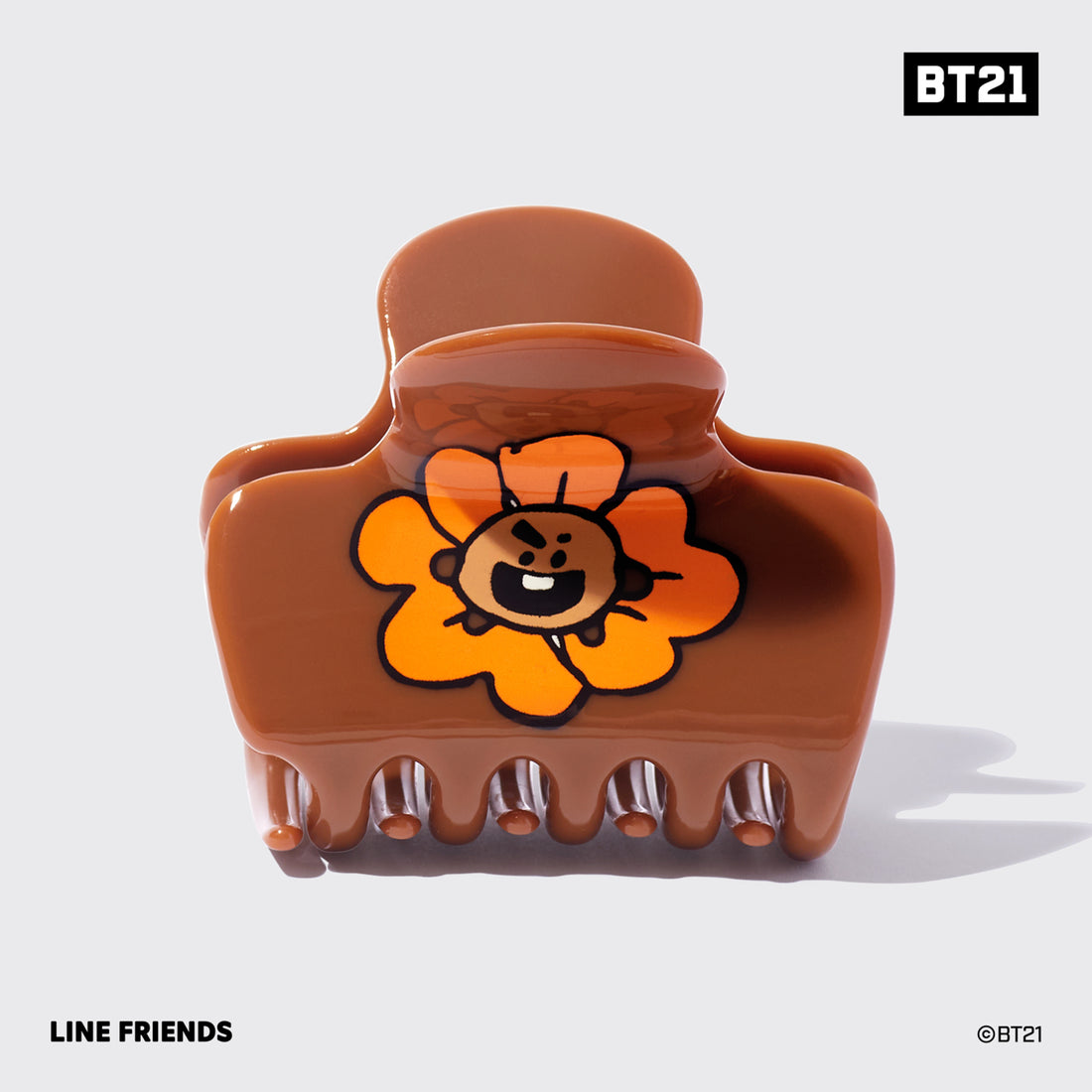 BT21 x Kitsch Recycled Plastic Puffy Claw Clip 1pc - Shooky