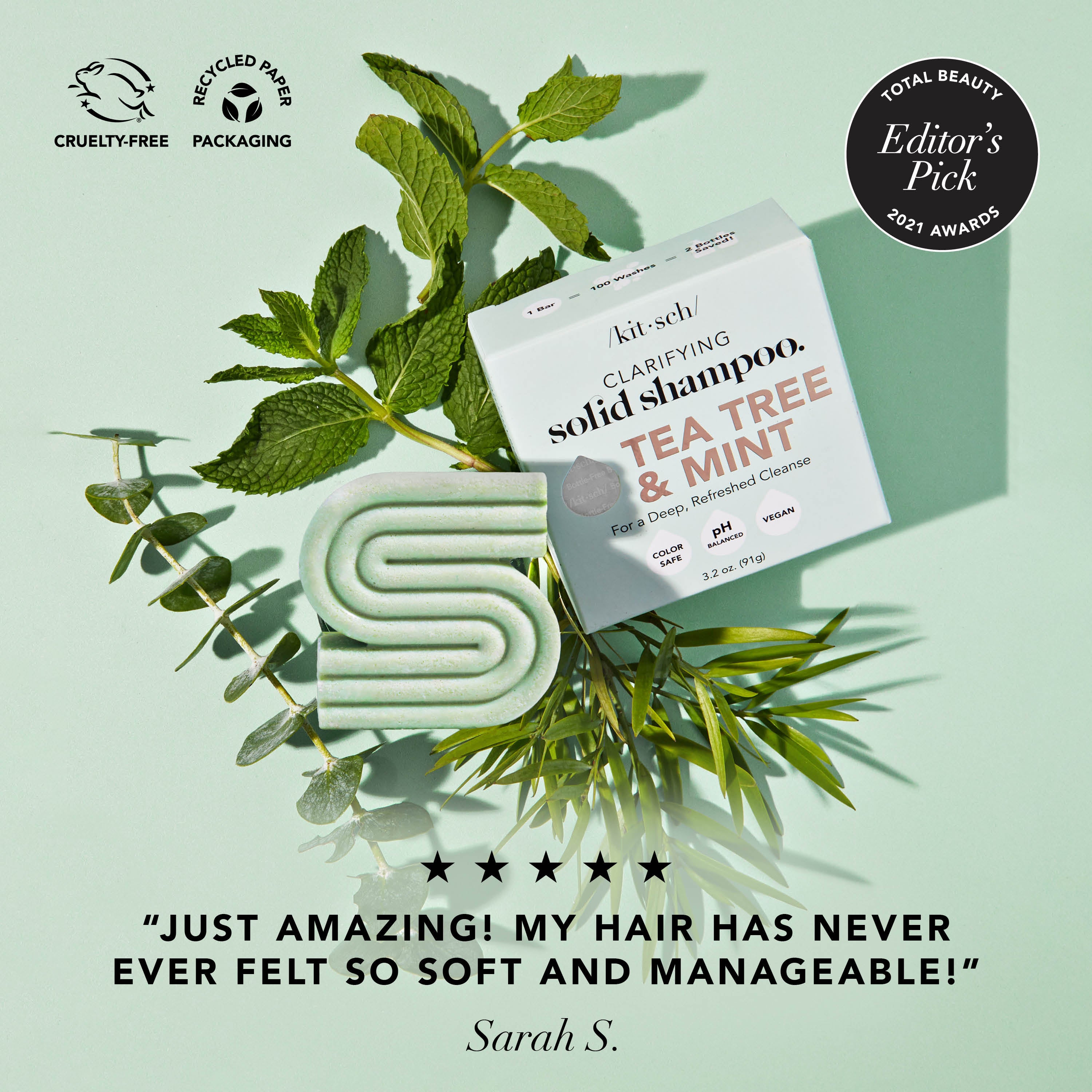 Tea Tree & Mint Clarifying Shampoo Bar