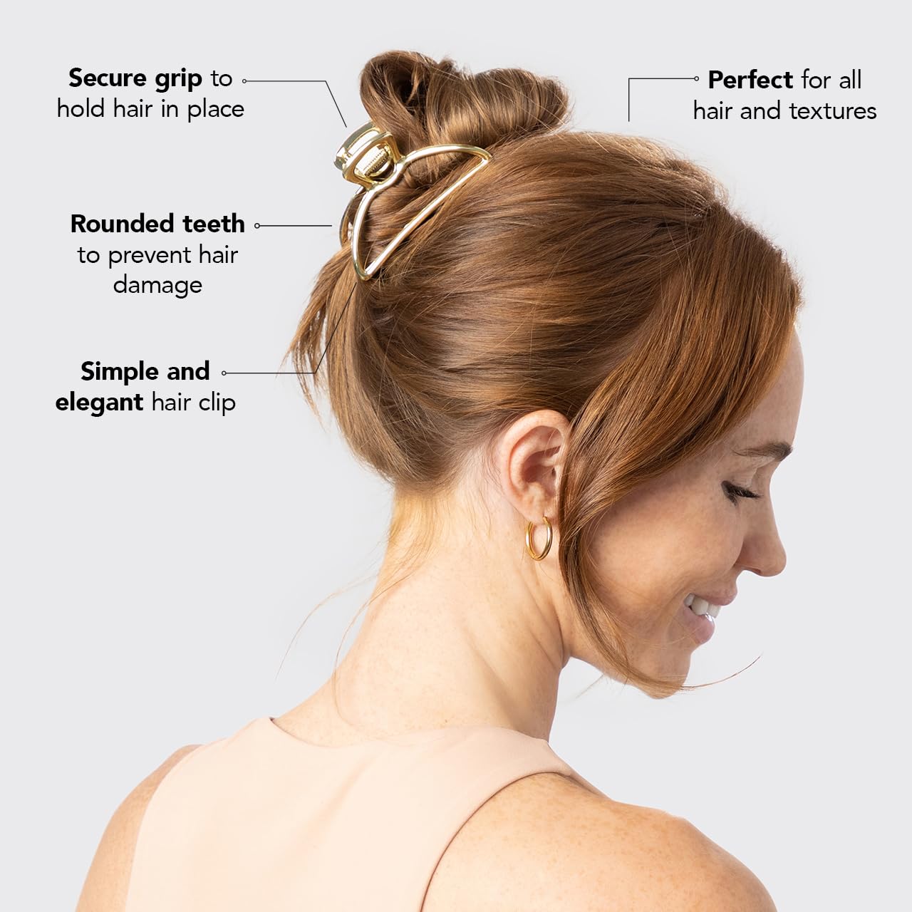 Gold Metal Claw Clip