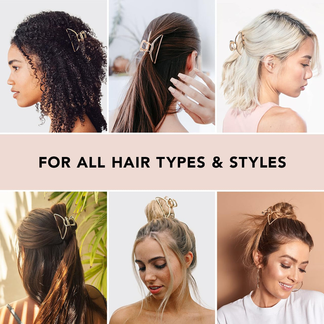 Gold Metal Claw Clip