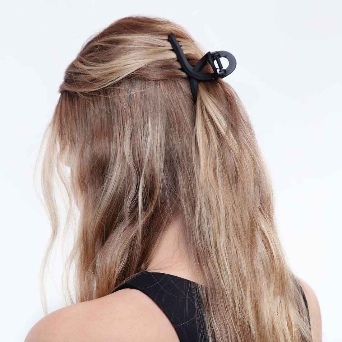 Black & Tort Loop Claw Clips 2pc Set - Large