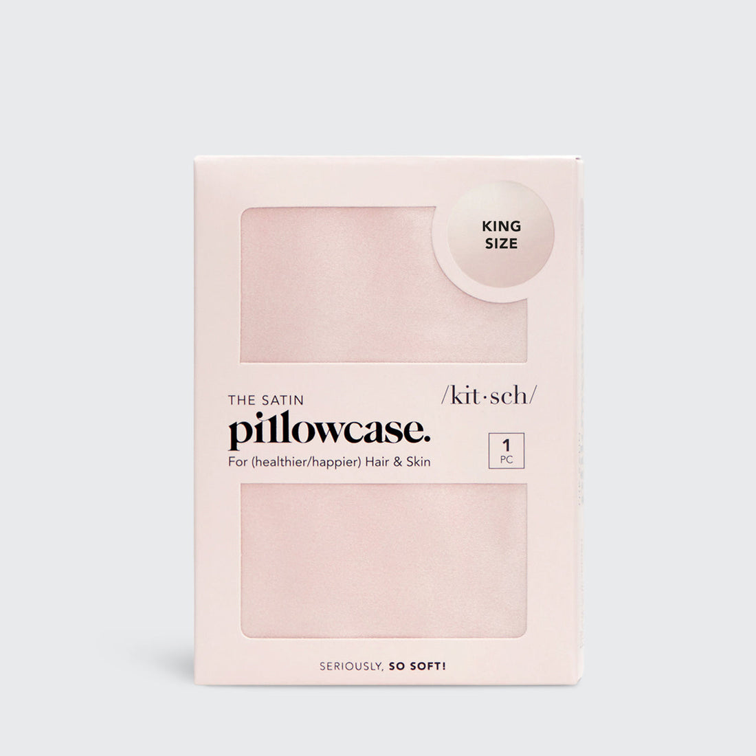 Satin Pillowcase in Blush - King