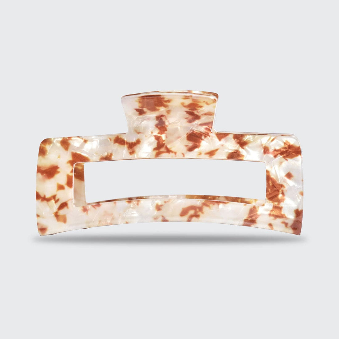 Tan Marble Jumbo Claw Clip