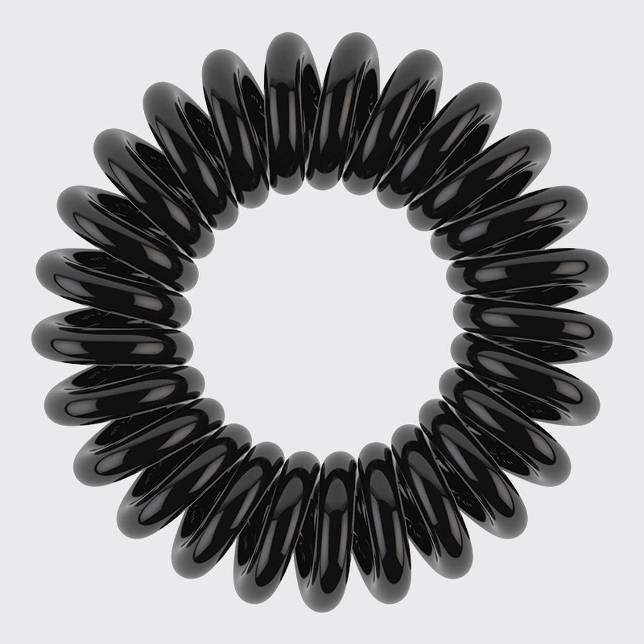 Spiral Hair Ties 8 Pc - Black