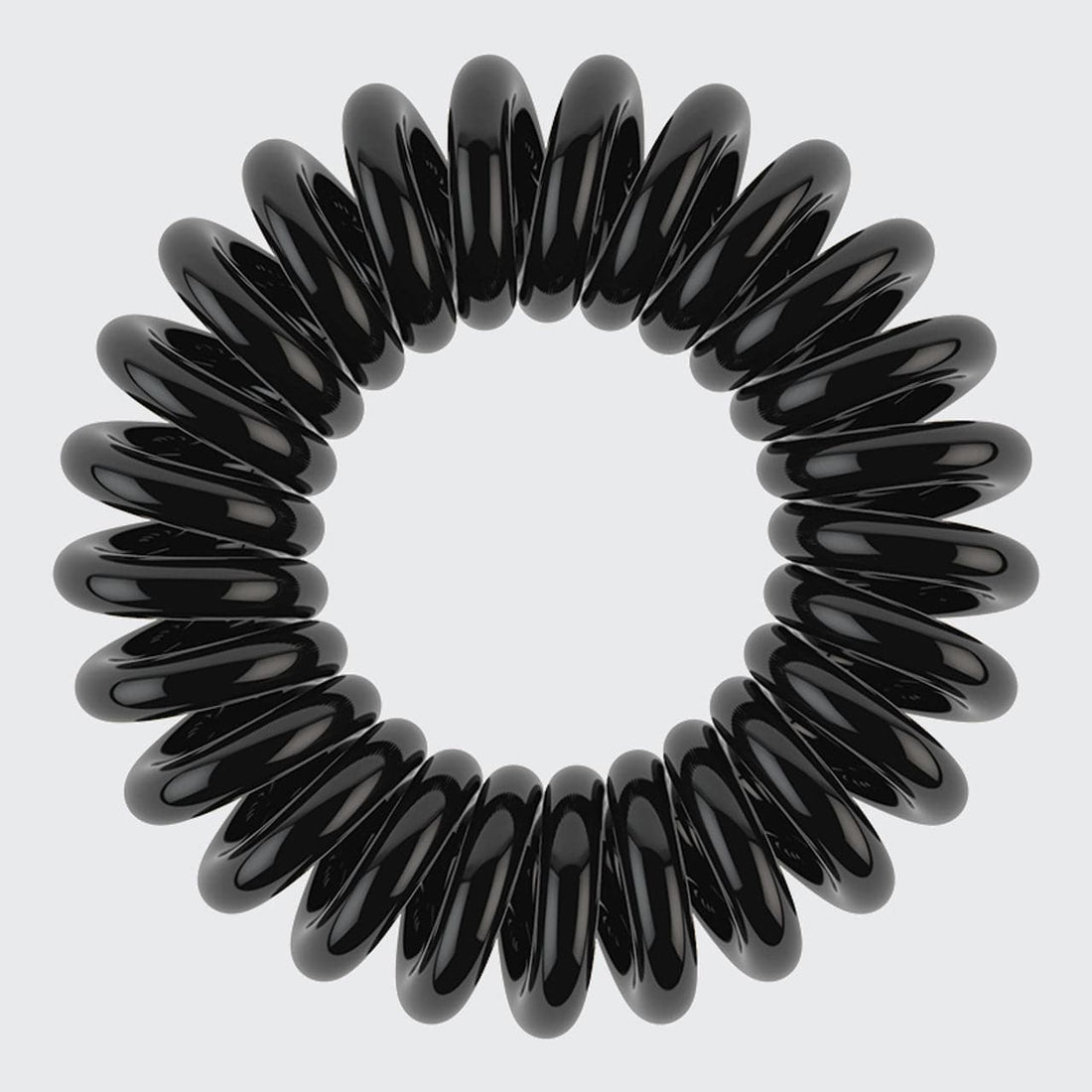 Spiral Hair Ties 8 Pc - Black