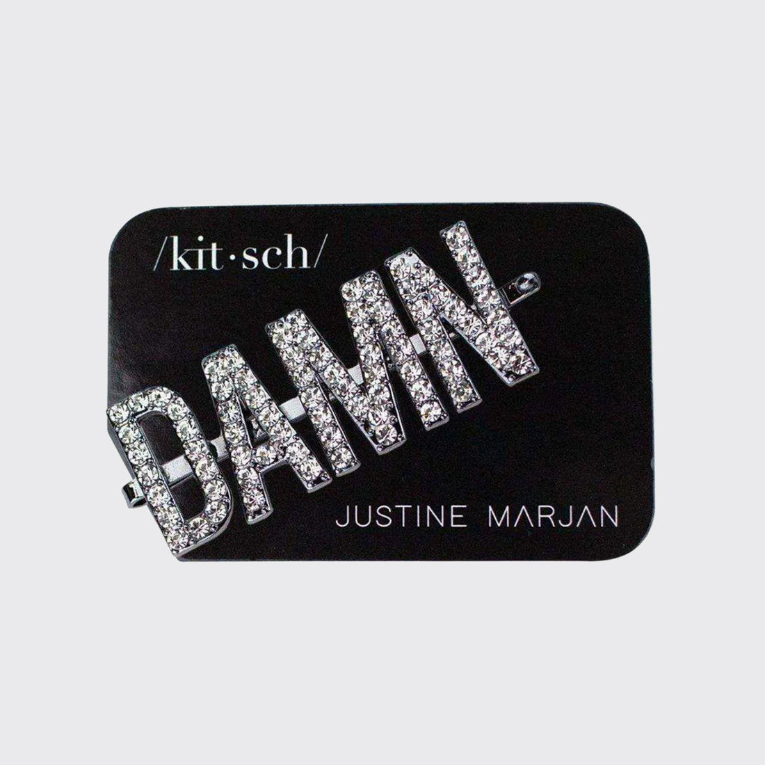 Rhinestone "Damn" Bobby Pin