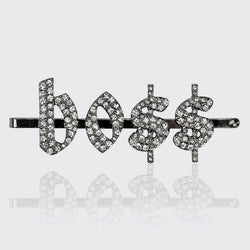 Bo$$ Rhinestone Bobby Pin