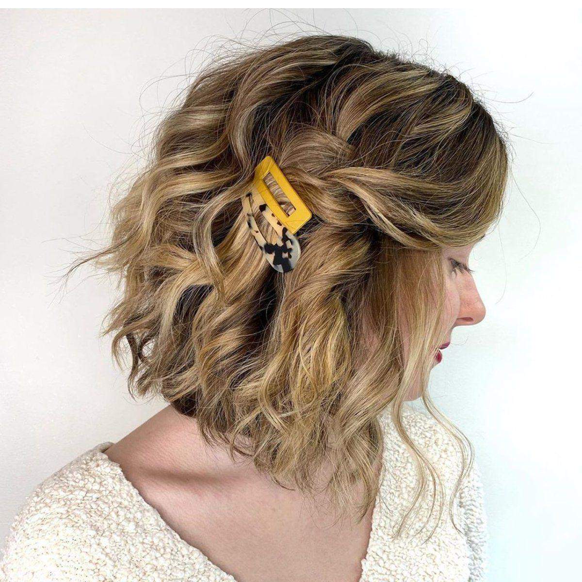 Acrylic Stackable Snap Clip 3pc Set - Citrine - KITSCH