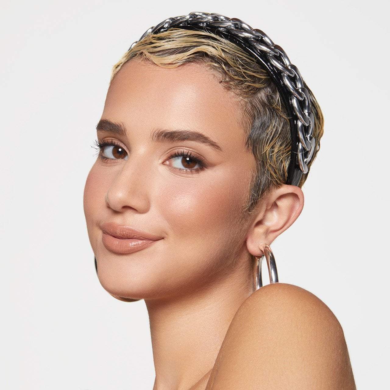 Patent Headband with Chain - Black Kitsch X Justine Marjan Kitsch X Justine Marjan