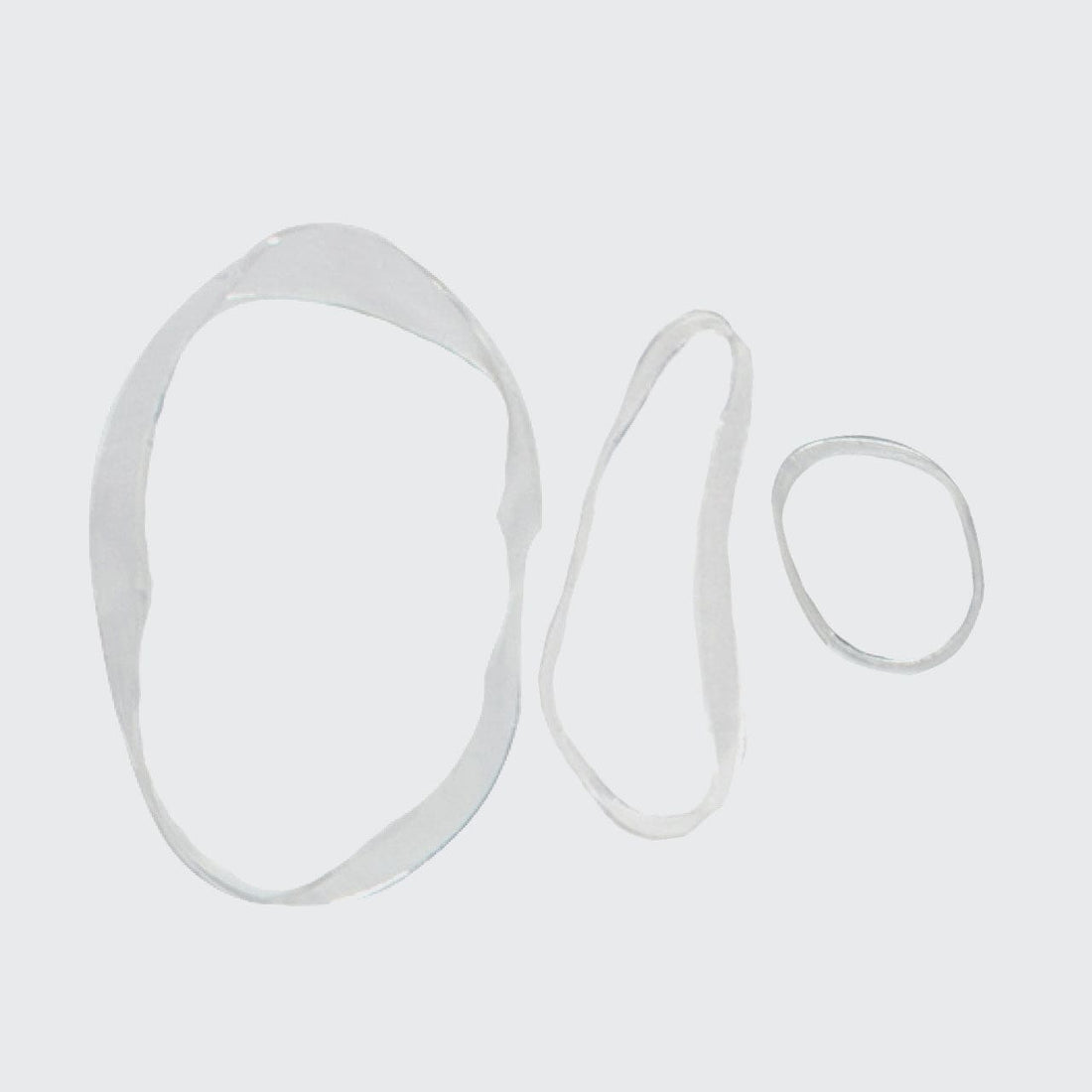 Clear No-Snag Elastics 100pc Set