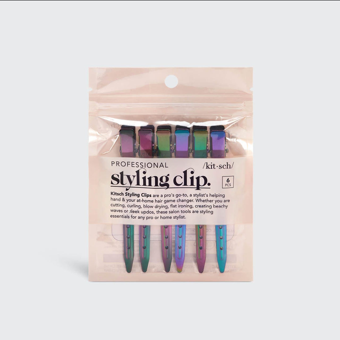 Iridescent Styling Hair Clips 6pc Set