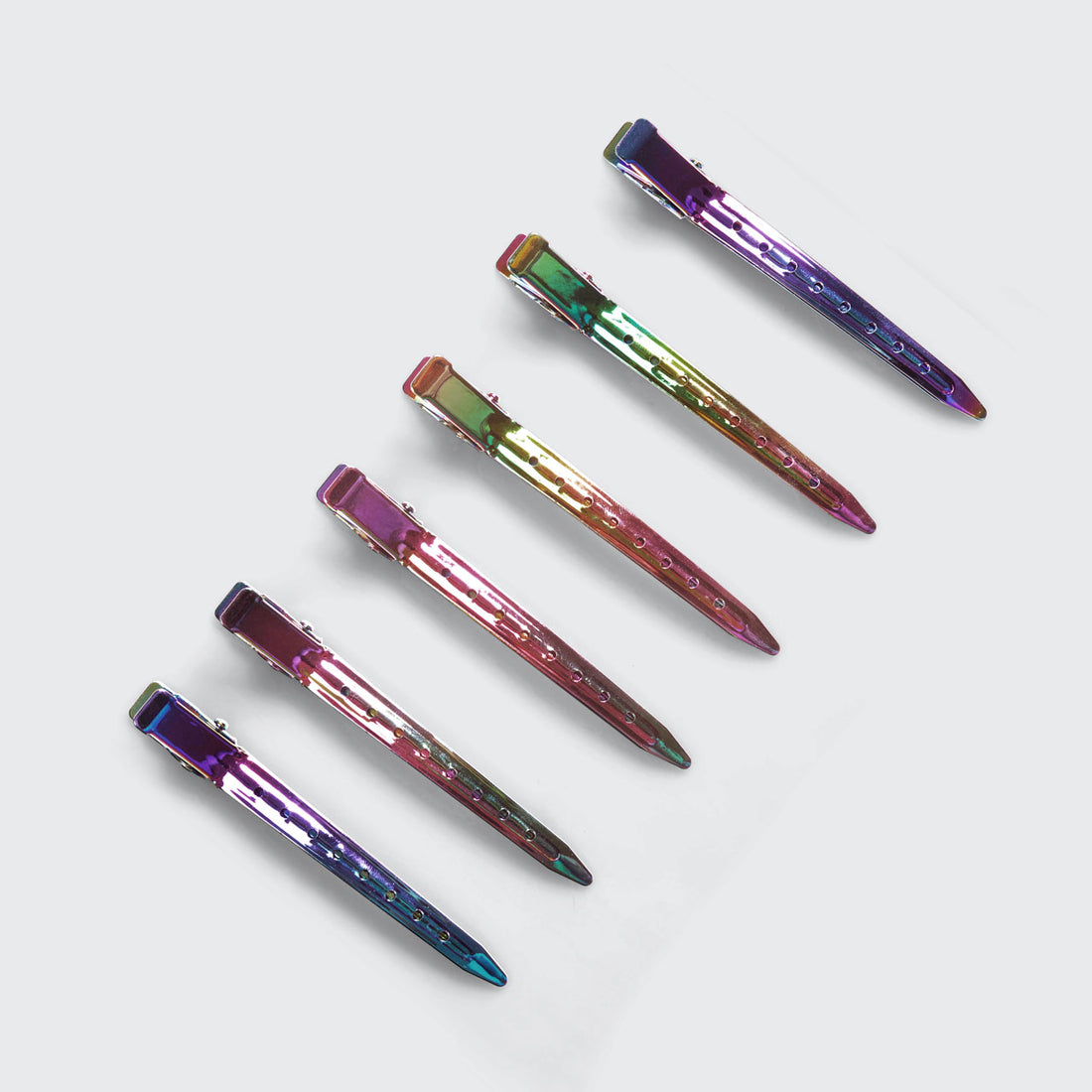 Iridescent Styling Hair Clips 6pc Set