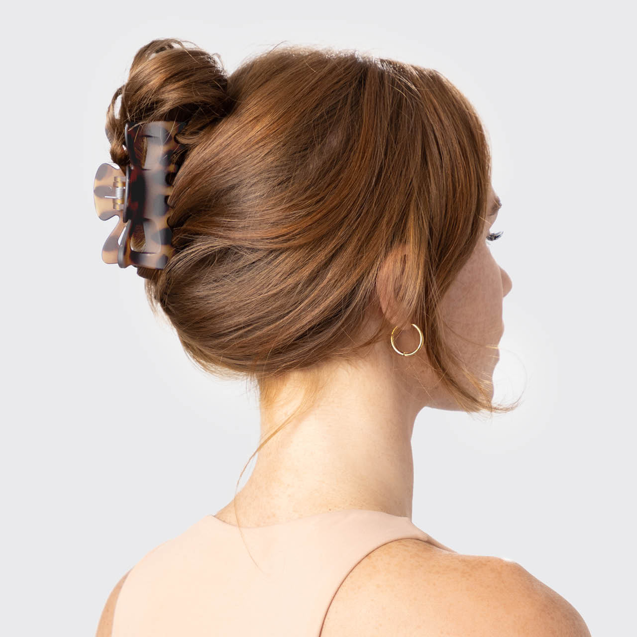 Black & Tort Claw Clips 2pc Set - Large