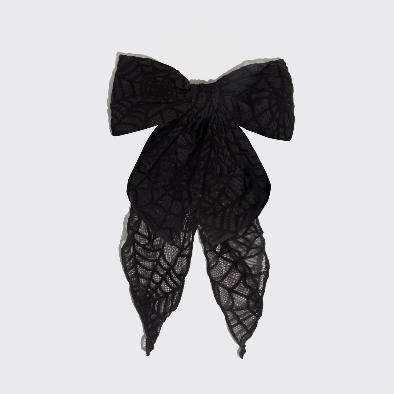 Spiderweb Bow Hair Clip