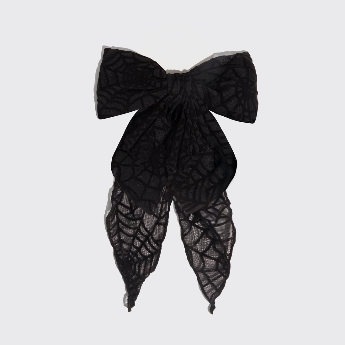 Spiderweb Bow Hair Clip