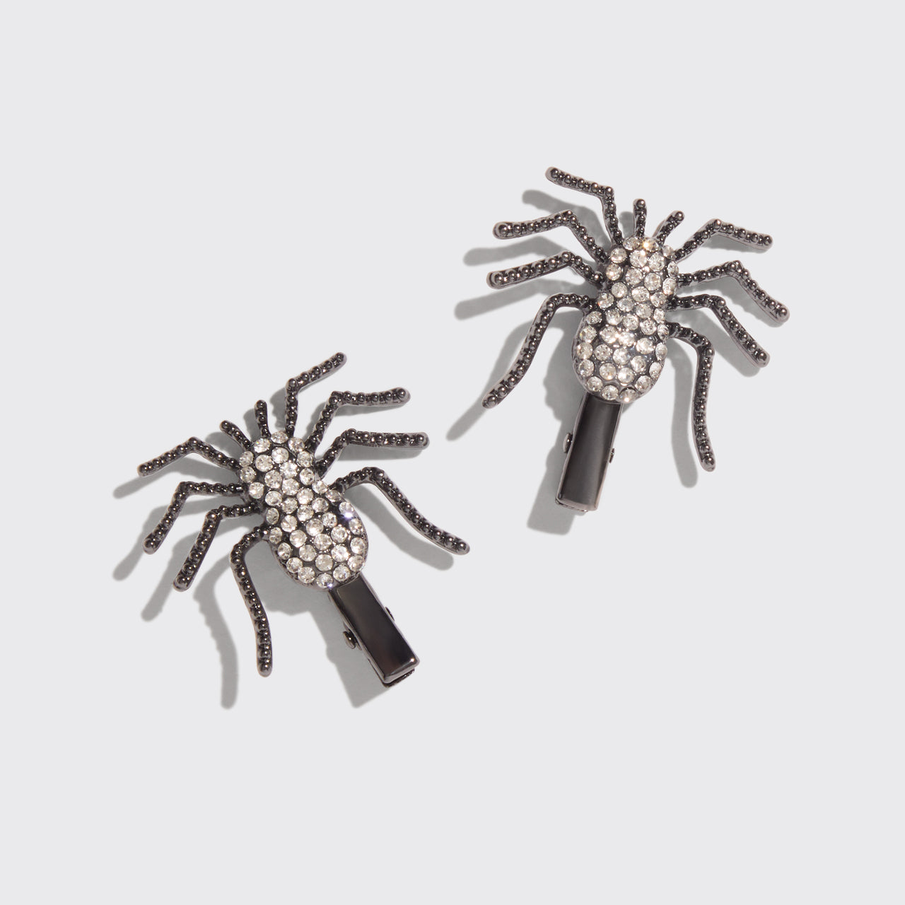 Spider Metal Rhinestone Hair Clips