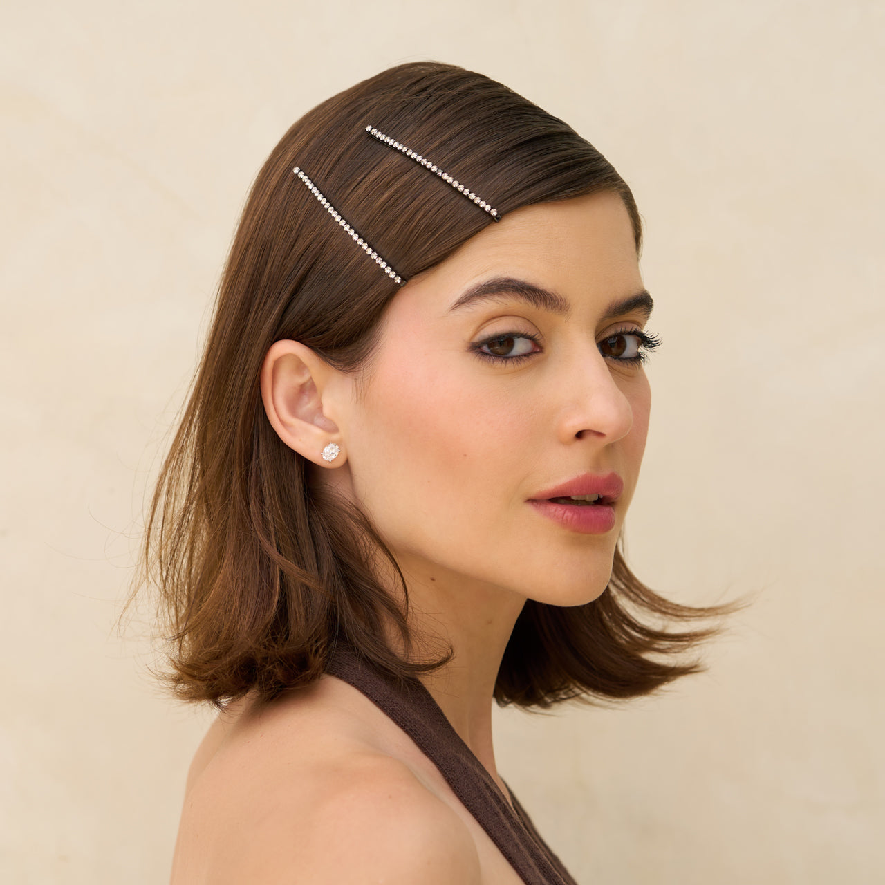 Ghost XL Metal Rhinestone Bobby Pins