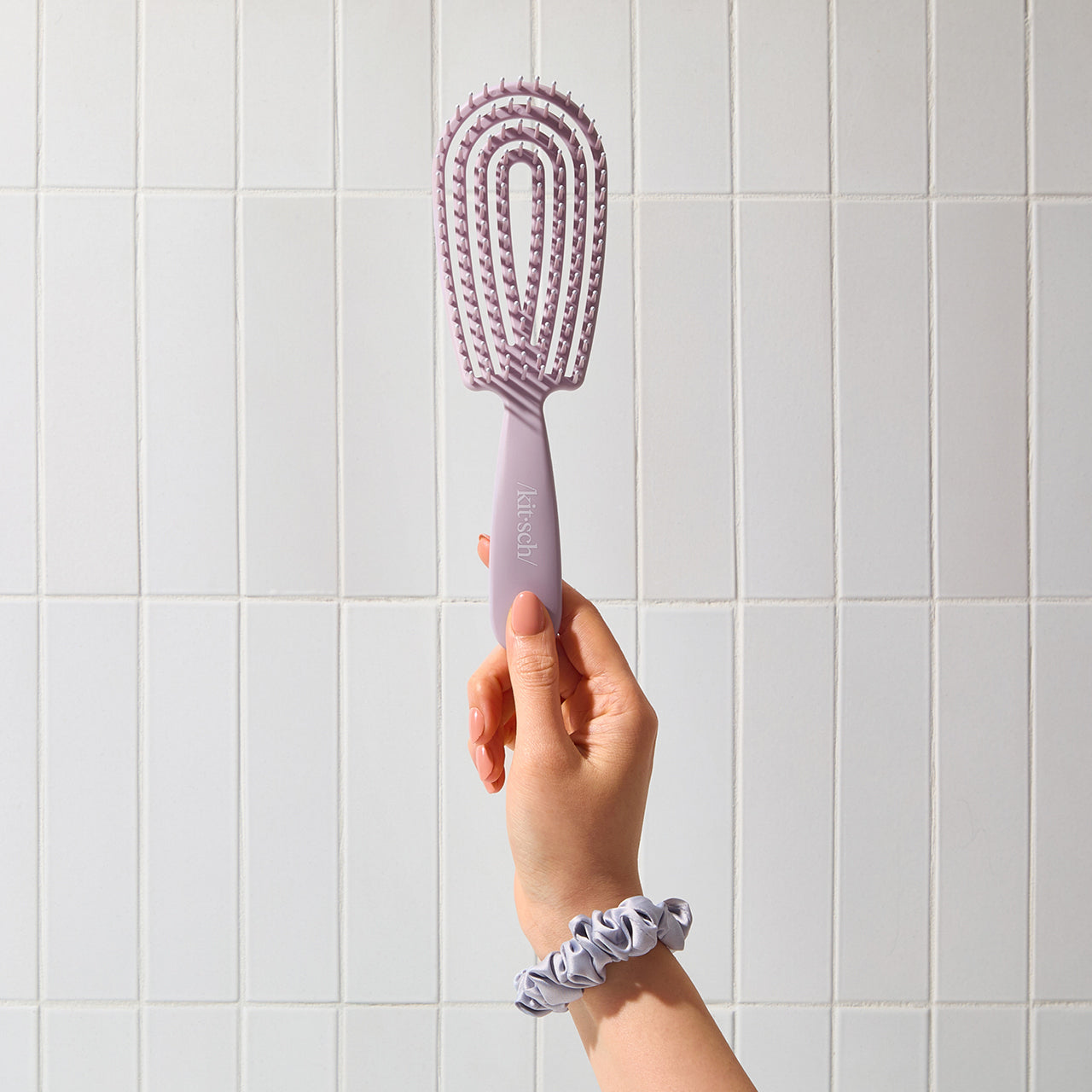 Soft Violet Detangling Flexi Brush
