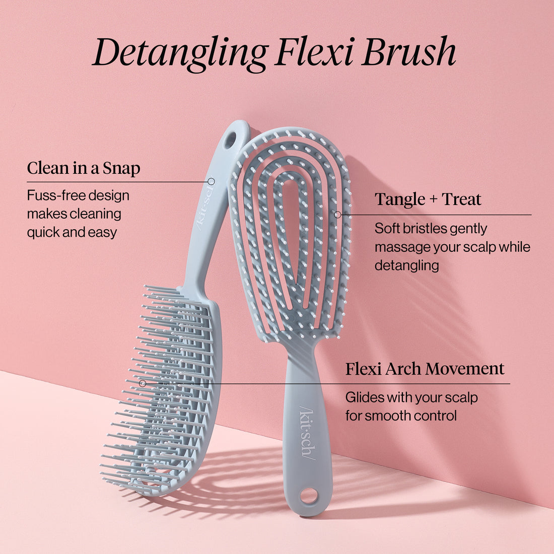 Haze Blue Detangling Flexi Brush