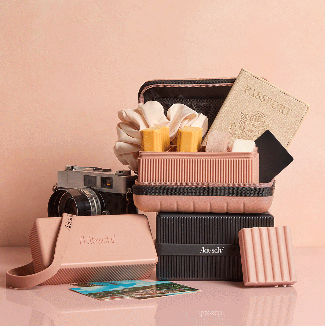 4-Compartment Travel Case - Terracotta