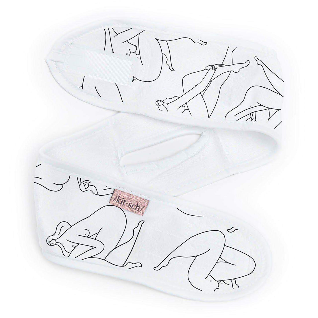 Microfiber Spa Headband - Body Positive Nude Figure Drawing
