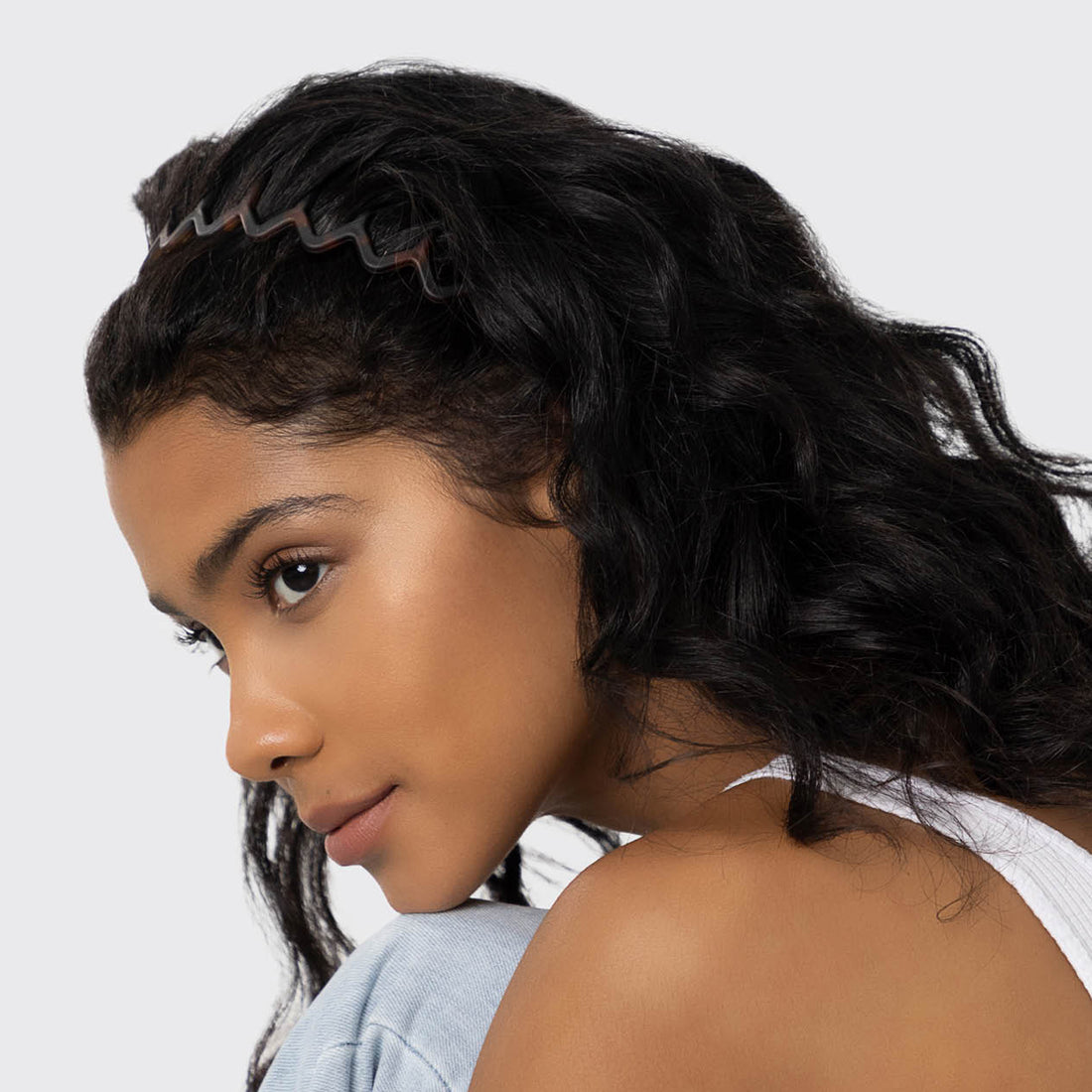 Zig Zag Headband 2pc- Black & Tort