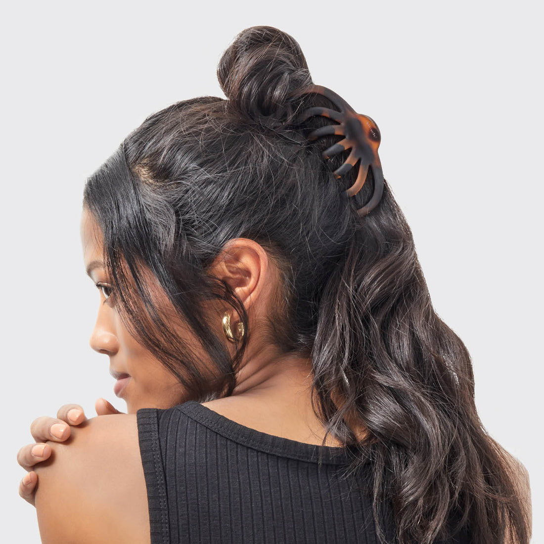 Black & Tort Octopus Claw Clips 2pc Set