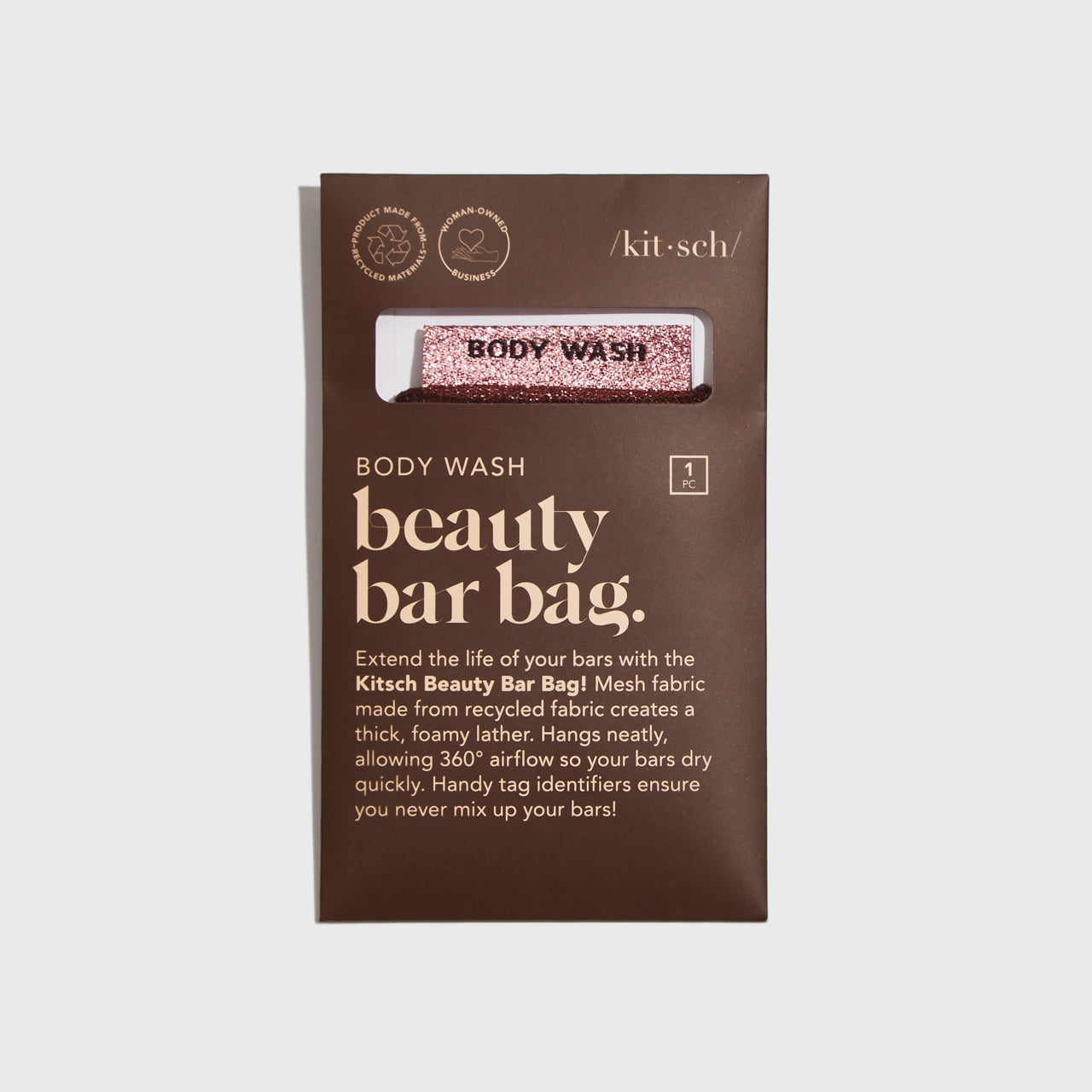 Chocolate Body Wash Bar Bag