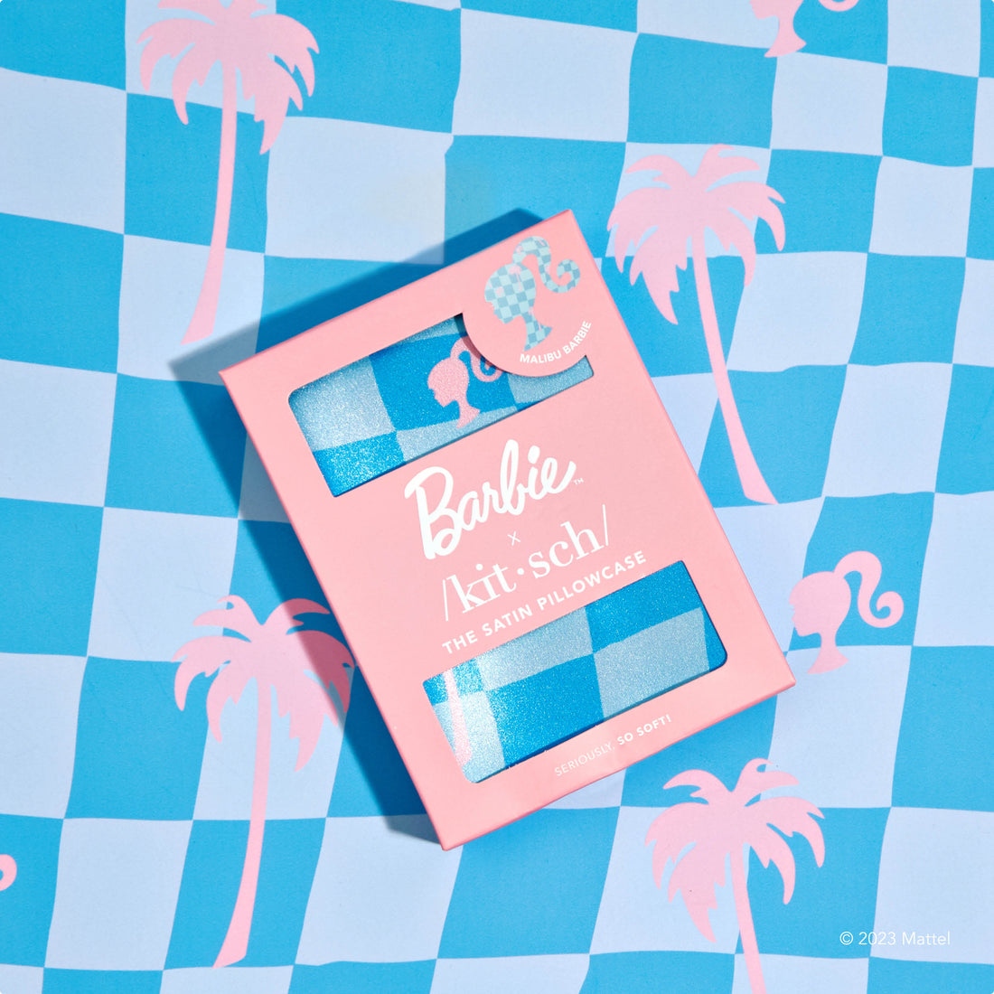 Barbie x kitsch Satin Pillowcase- Malibu Barbie