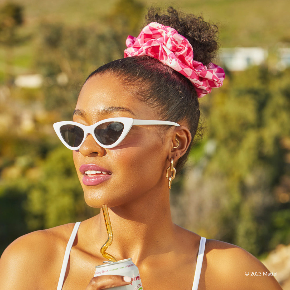 Barbie x kitsch Satin Brunch Scrunchies 2pc