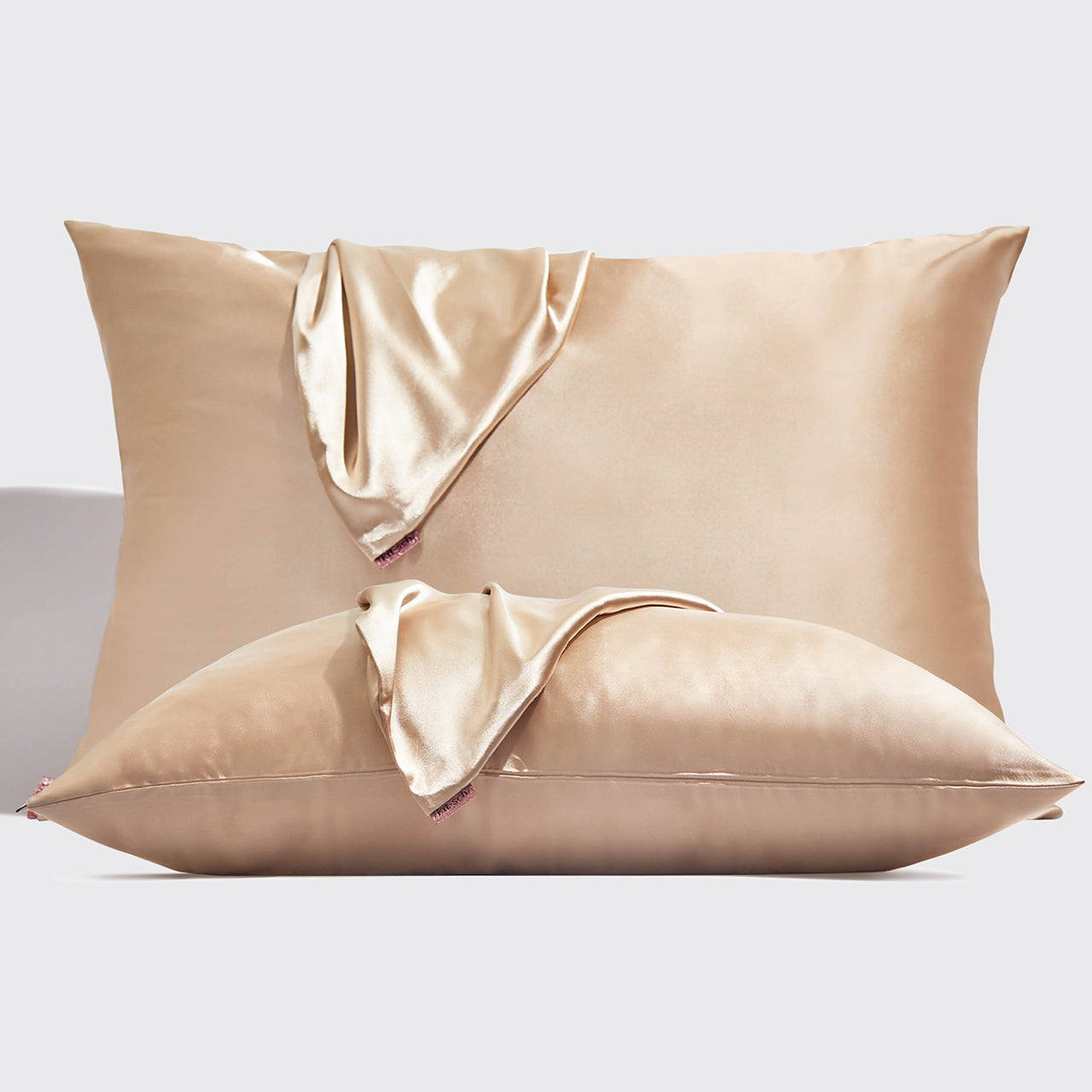 Kitsch Holiday Satin Standard Pillowcase 2pc - Champagne