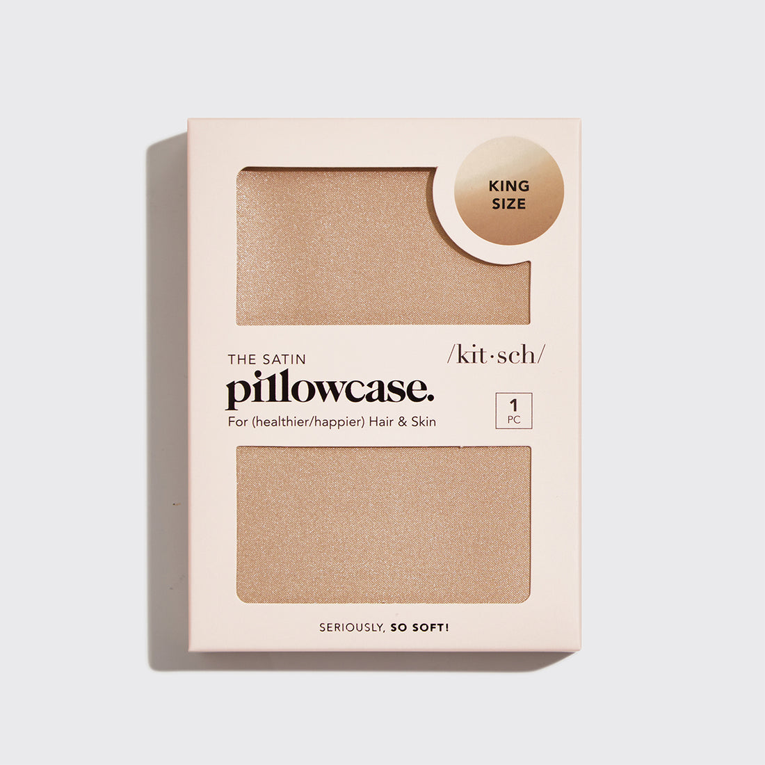 Satin Pillowcase in Champagne - King