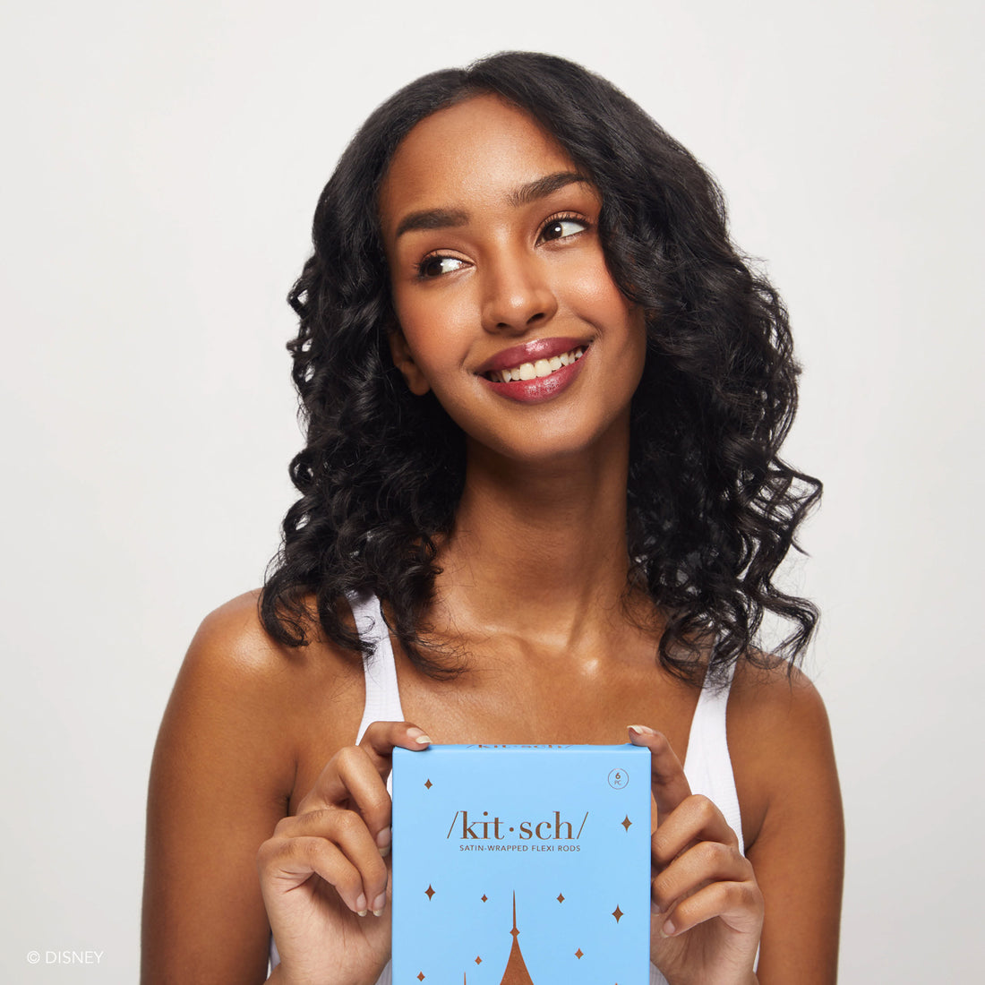 Kitsch x Disney Princess Satin Flexi Rods 6pc Set