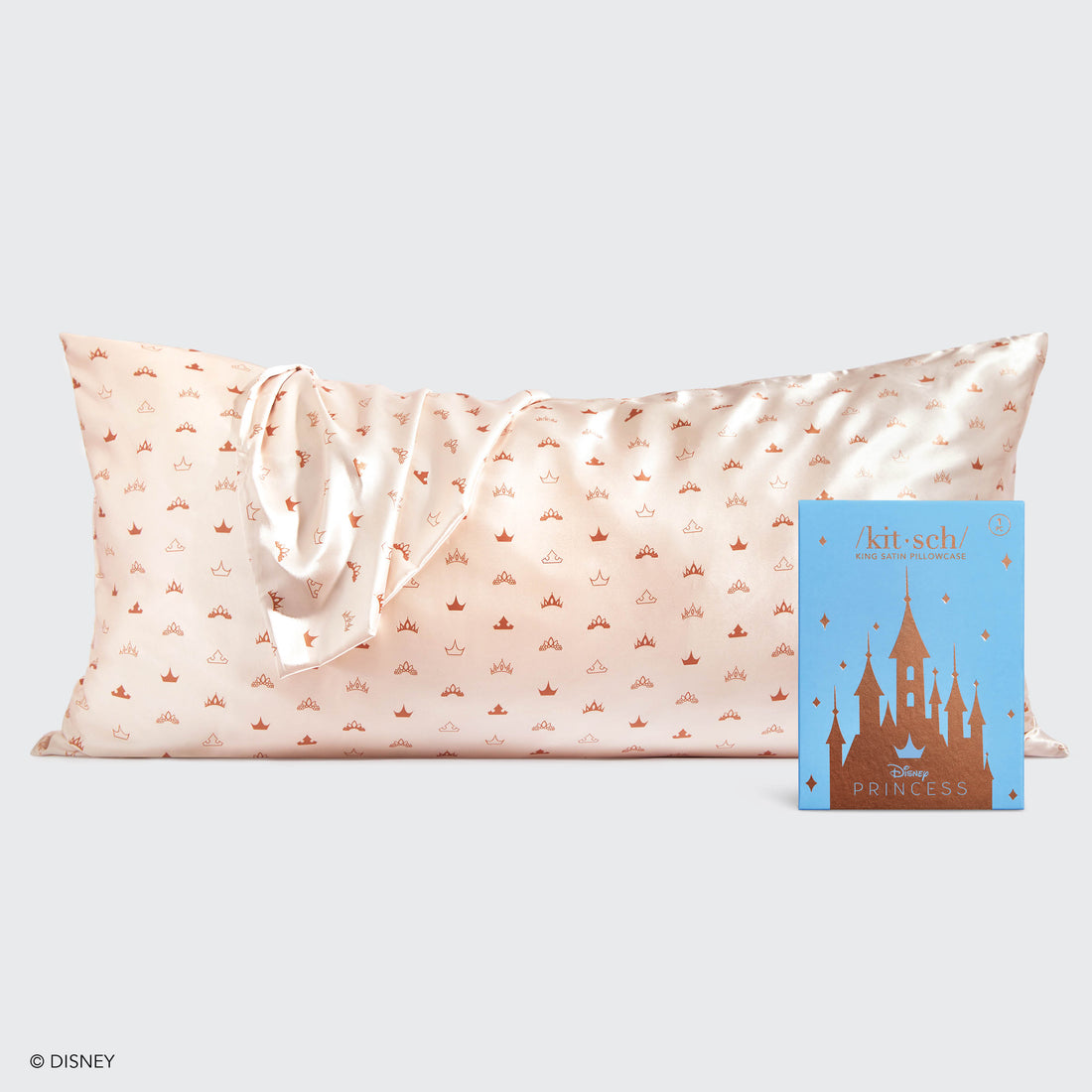 Kitsch x Disney Princess Satin Pillowcase in Desert Crown - King
