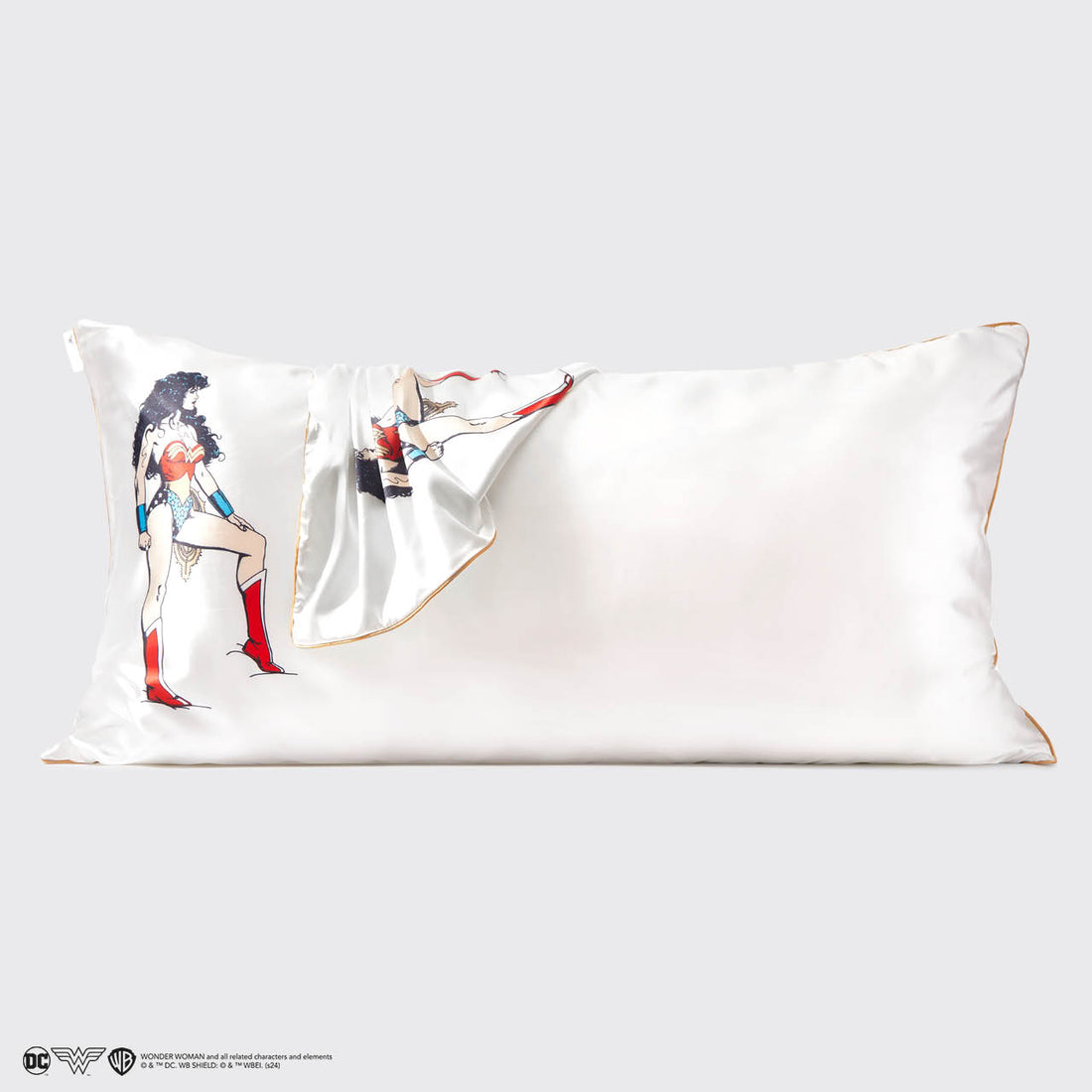 Kitsch x Wonder Woman Satin Pillowcase in Believe in Wonder - King