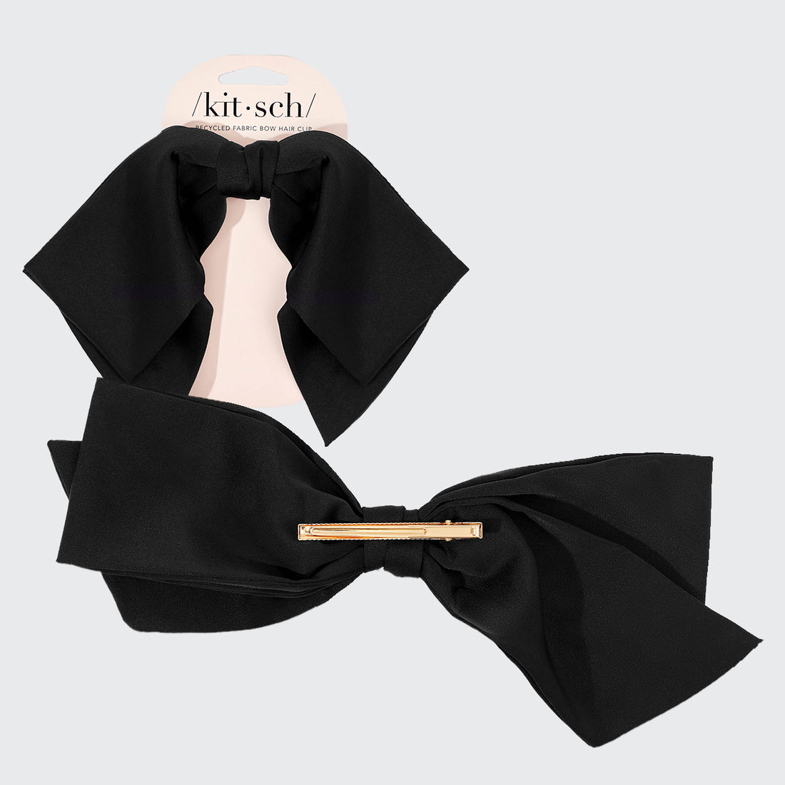 Black Bow Hair Clip