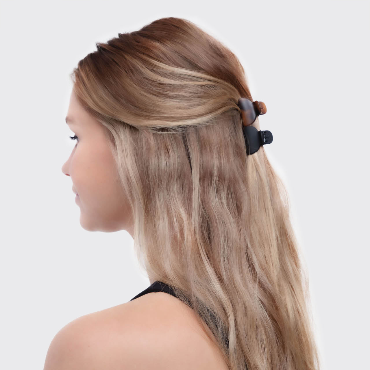 Black & Tort Claw Clips 6pc Set - X-Small