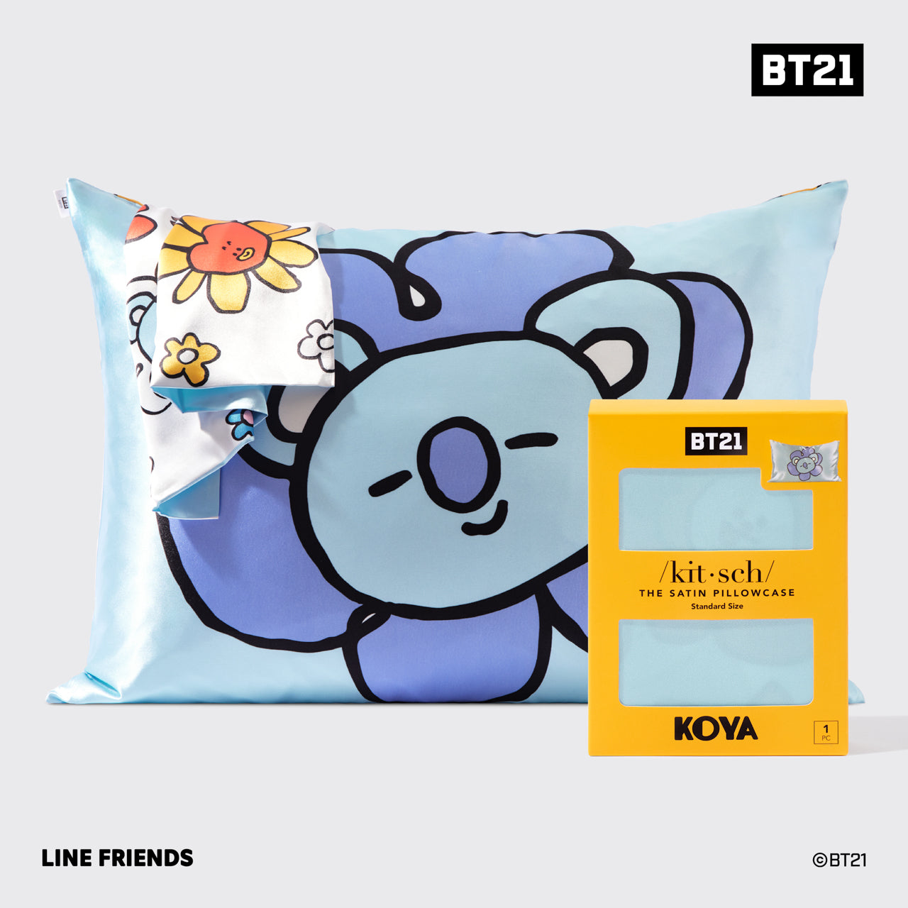 Kitsch x BT21 Satin Pillowcase in KOYA