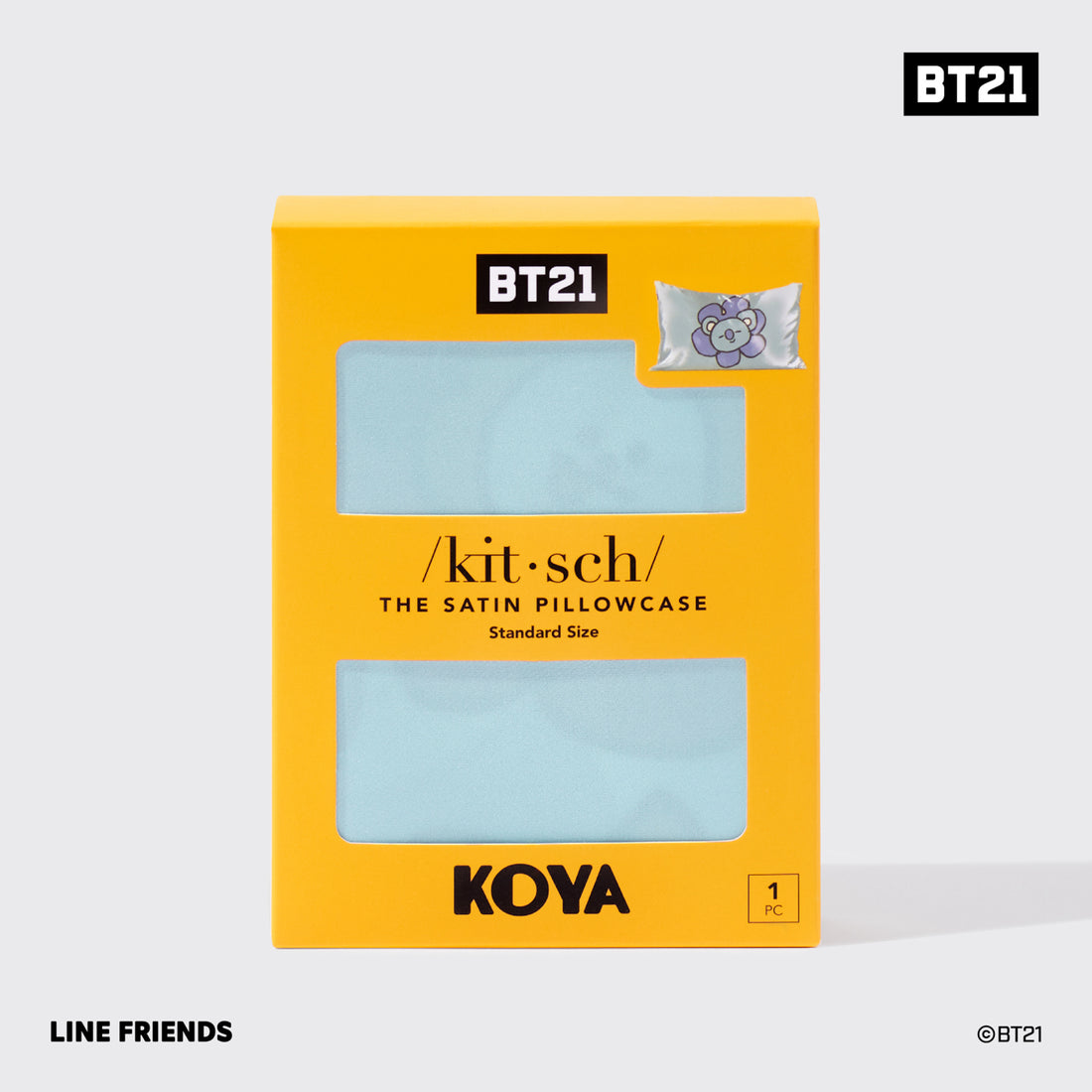 Kitsch x BT21 Satin Pillowcase in KOYA