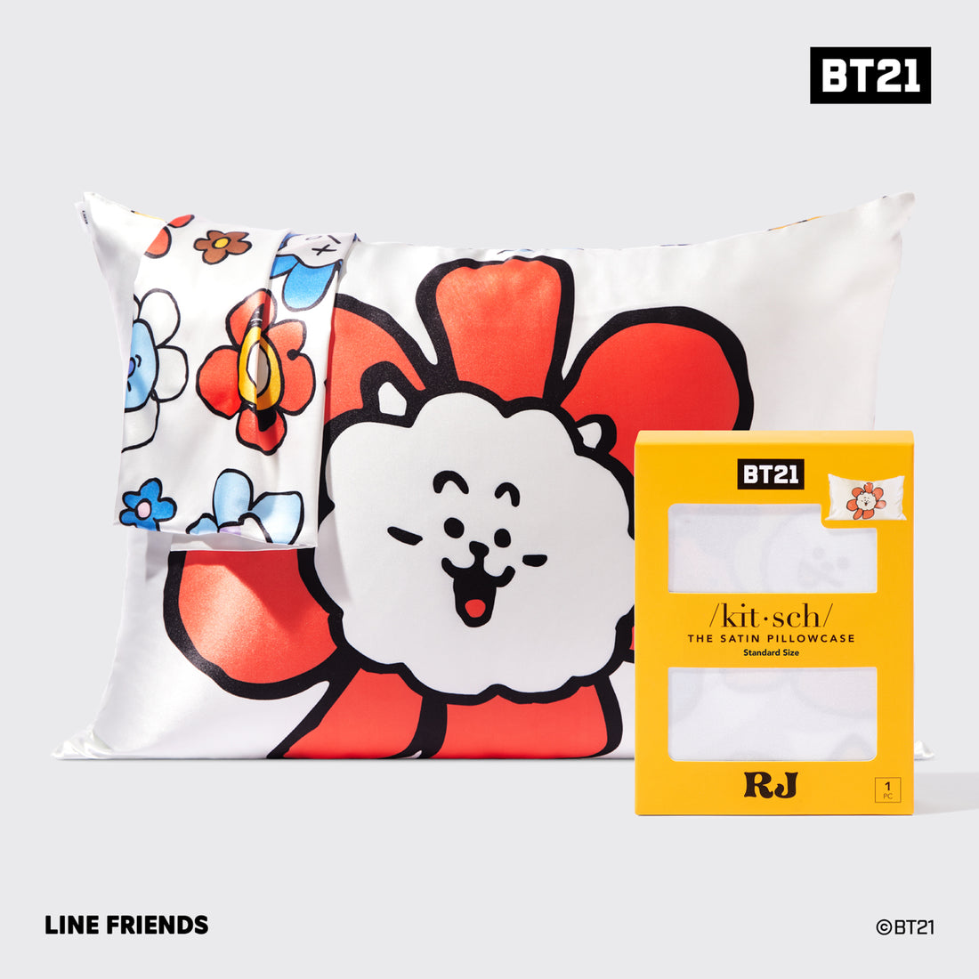 Kitsch x BT21 Satin Pillowcase in RJ